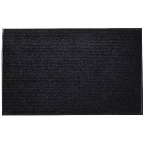 Tapis d'entrée Noir PVC 90 x 120 cm