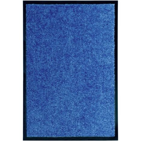 Tapis d'entrée Paillasson lavable  Tapis de porte Bleu 40x60 cm 91270