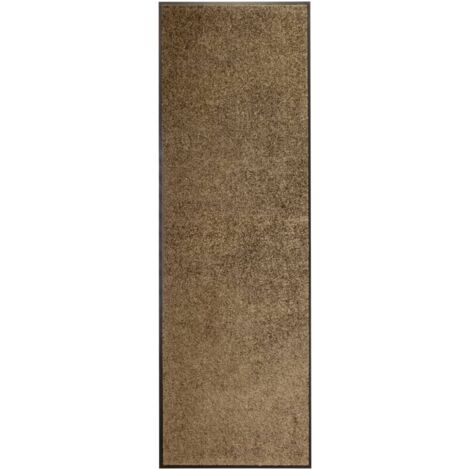 Tapis d'entrée Paillasson lavable  Tapis de porte Marron 60x180 cm 73926