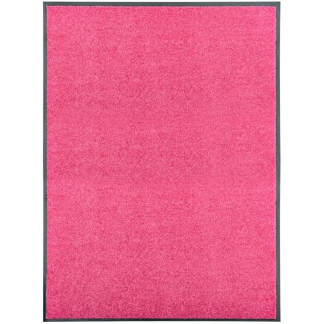 Tapis d'entrée Paillasson lavable Tapis de porte Rose 90x120 cm 65507