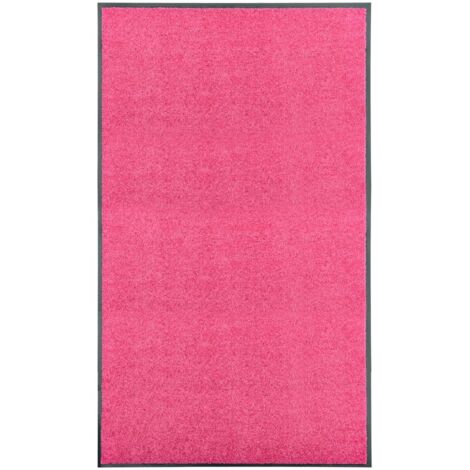 Tapis d'entrée Paillasson lavable  Tapis de porte Rose 90x150 cm 60979