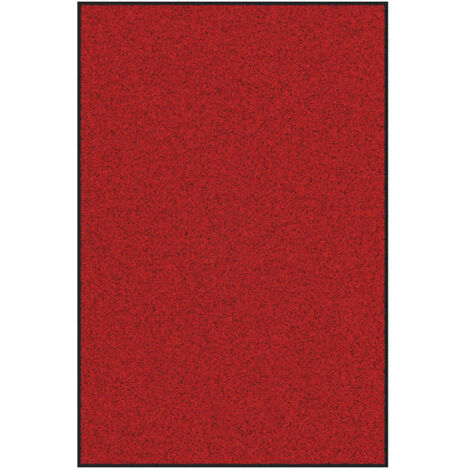 Tapis d'entrée Rouge et Noir 120 x 180 cm 100% Polyamide