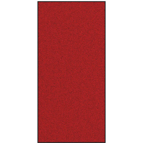 Tapis d'entrée Rouge et Noir 120 x 250 cm 100% Polyamide