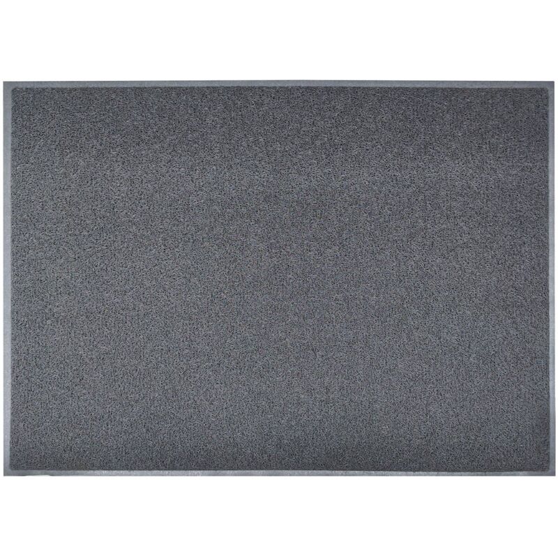 Tapis spaghetti en vinyle En deux couleurs, avec ou sans impression Gris 50 x 80 cm
