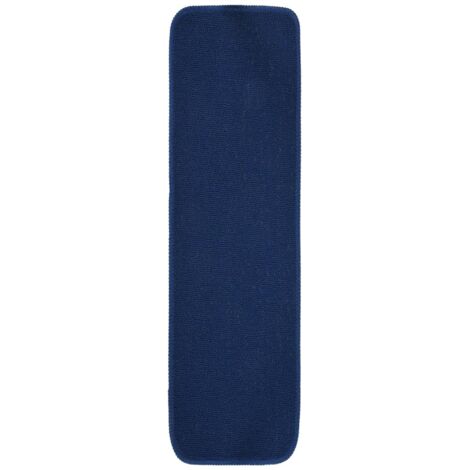 Tapis d'escalier 15 pcs 70x20 cm Bleu marine Rectangulaire