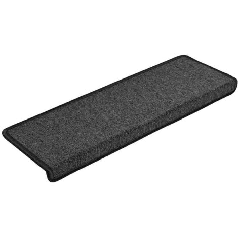 Tapis d'escalier 30 pcs，Marches d'escalier 65 x 21 x 4 cm Anthracite Bord rectangulaire CFW821074