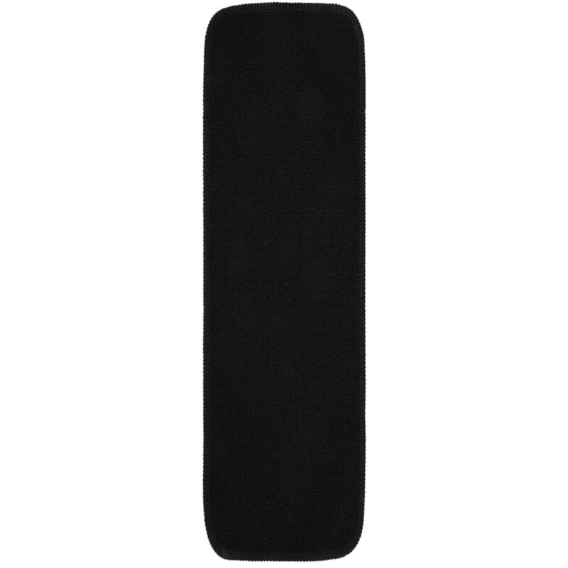 Tapis d'escalier antidérapants 15pcs 75x20cm Noir Rectangulaire vidaXL