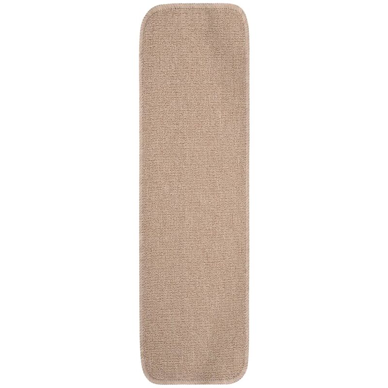 Vidaxl - Tapis escalier antidérapants 15 pcs 75x20cm Beige Rectangulaire