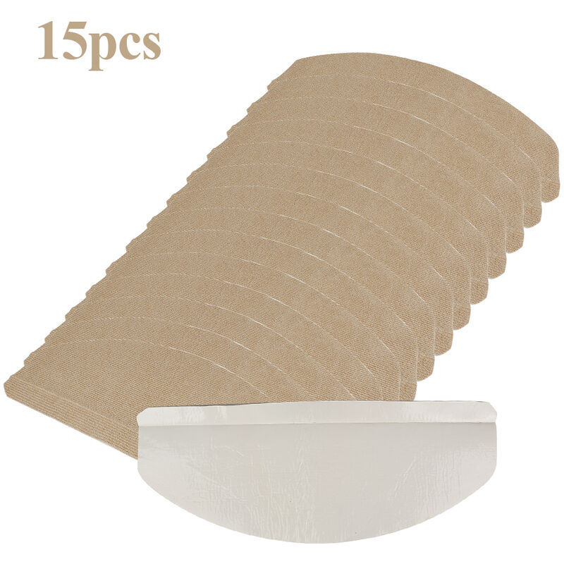 Jeobest - Tapis d'escalier auto-adhésif 15 pcs 65 x 21 x 4 cm Marron