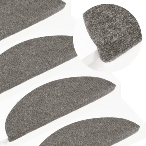 Tapis d'escalier auto-adhésifs 10 pcs,Marchettes d'escalier,Protections d'escalier gris 56x17x3 cm CFW42797