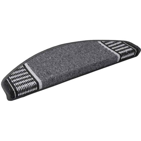 Tapis d'escalier auto-adhésifs 15 pcs Anthracite 65 x 21 x 4 cm CFW925992