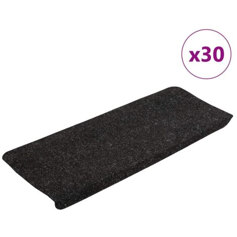 Tapis d'escalier auto-adhésifs 30 pcs，Marches d'escalier anthracite 65x24,5x3,5 cm CFW961154