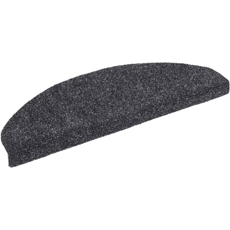 Vidaxl - Tapis autoadhésifs de marches 10 pcs Gris foncé 65x21x4 cm