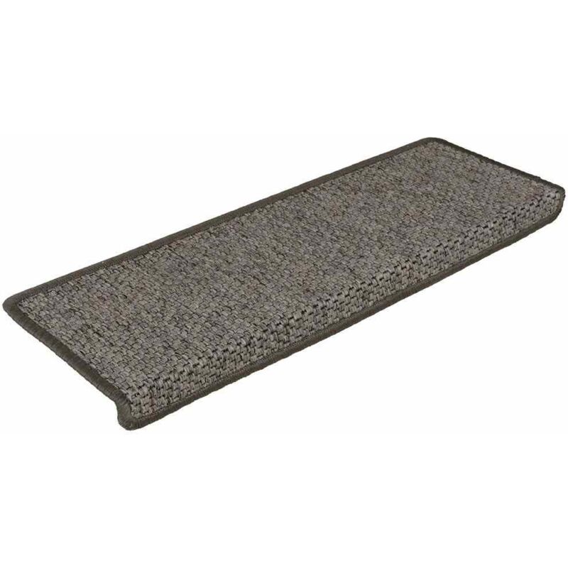 tapis d'escalier autocollants 15 pcs 65x25 cm gris et beige