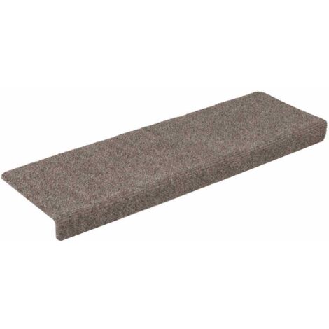 Tapis d'escalier autocollants 30 pcs,Marches d'escalier 65 x 21 x 4 cm Beige Bord rectangulaire CFW974076