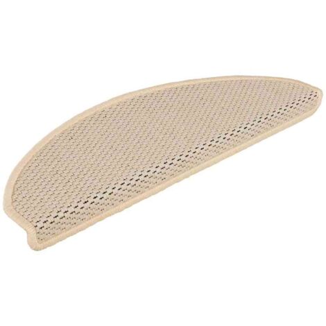 Tapis d'escalier autocollants aspect sisal 15 pcs，Marches d'escalier 65x21x4 cm CFW543309