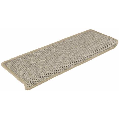 Tapis d'escalier autocollants aspect sisal 15 pcs,Marches d'escalier 65x21x4 cm CFW813191