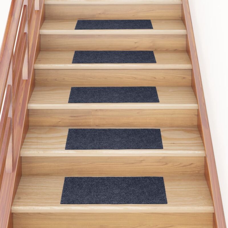Tapis d'escalier autocollants Rectangulaire 15 pcs,Marchettes d'escalier,Protections d'escalier 60x25 cm CFW32037