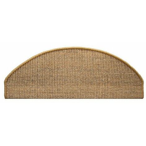 Tapis d'escalier en sisal naturel – Antidérapant et écologique – Largeur 50cm – Forme rectangulaire pour intérieur – Vica - 100025-989