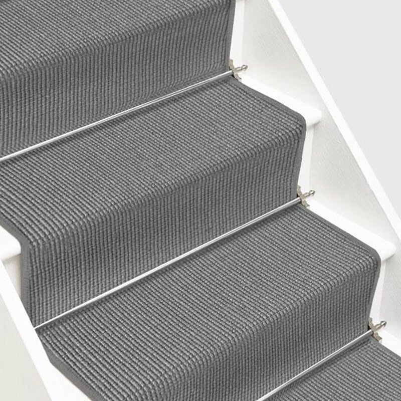 Karat - Tapis d'escalier en Sisal Sylt Gris 80 x 500 cm