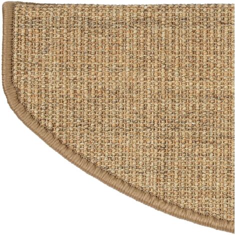 Tapis d'escalier Pure Nature Demi-circulaire Liège 23,5 x 65 cm