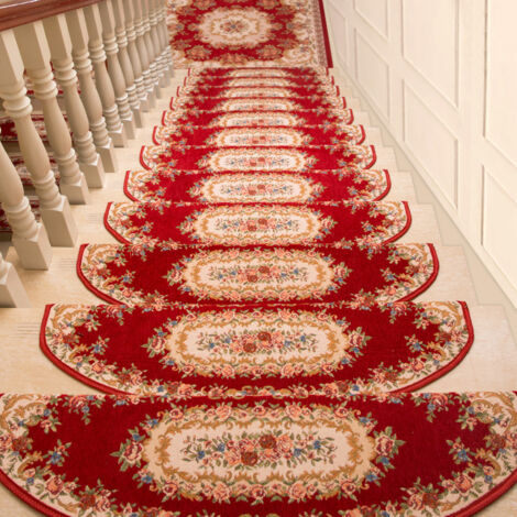 Tapis d'escalier - Tapis d'intérieur - 65 x 24 cm - Doux - sans