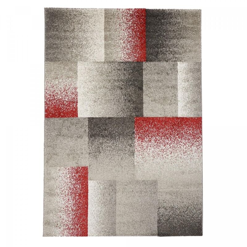 Unamourdetapis - Tapis salon et chambre 60x110 gris et beige rectangle tissé motif géométrique derby a