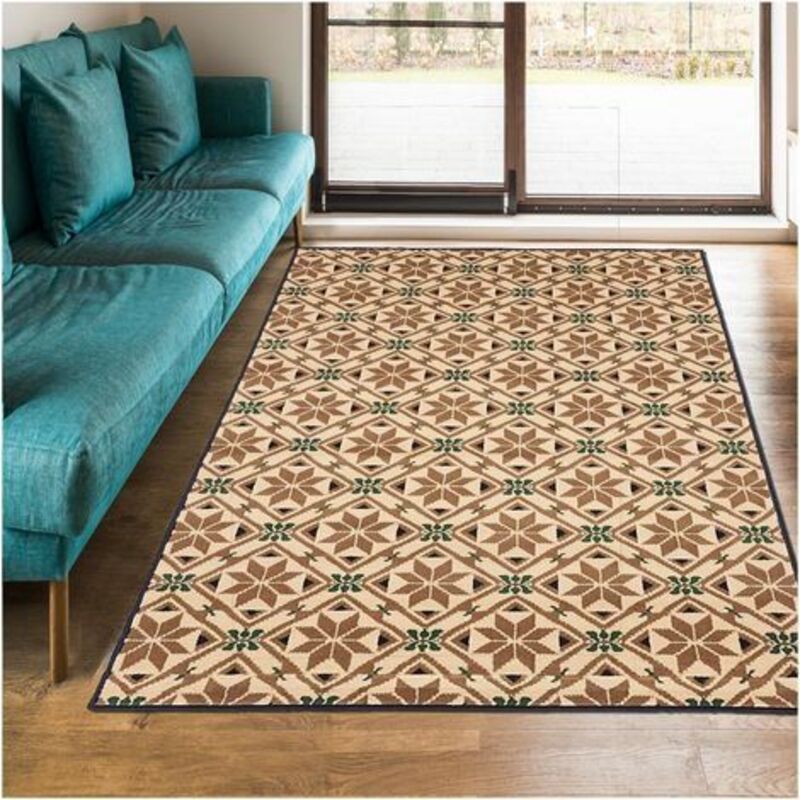 Unamourdetapis - Tapis salon et chambre 60x110 bleu rectangle tissé AF1 carode