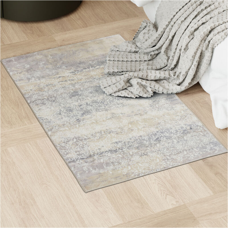 Tectake - Tapis design vintage dalia à poils courts - 60 x 110 cm