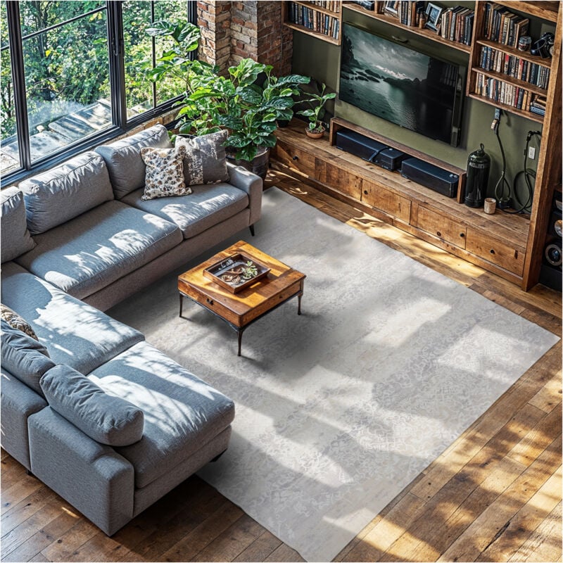 Tectake - Tapis design vintage dalia à poils courts - 240 x 340 cm