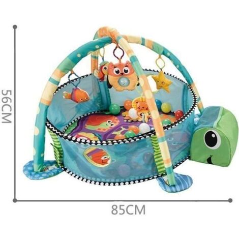 Tapis d\'éveil Bébé Musical, 3 in 1 Activités Bébés Gym Tapis d\'éveil Douceur transportable, Arche d\'Éveil, tapis d\'éveil et de jeux