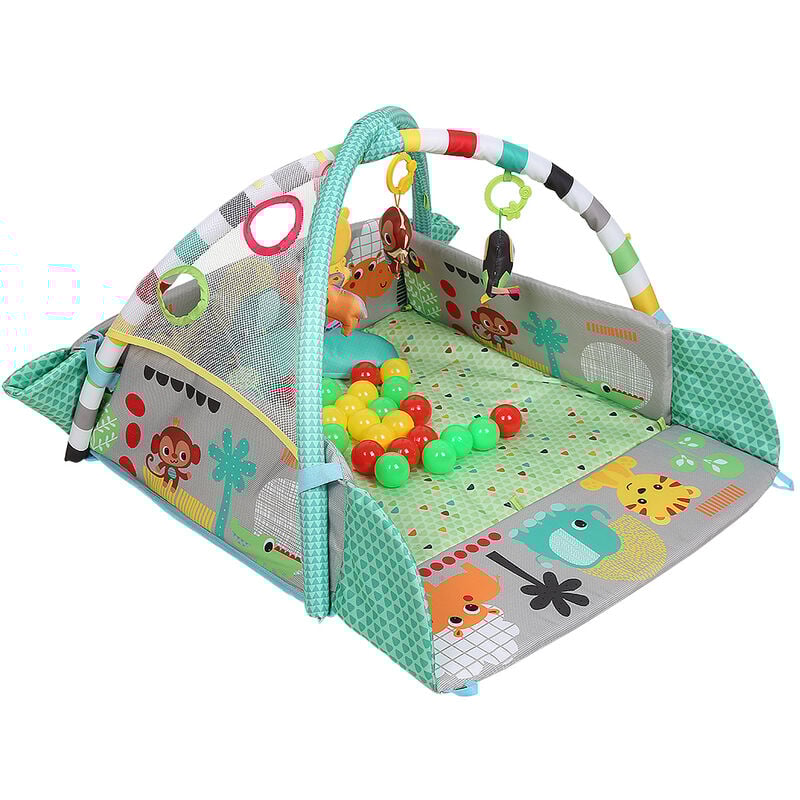 Tapis d'Éveil Bébé Parc enfant Balles Colorés Cadeau dès la Naissance Vert