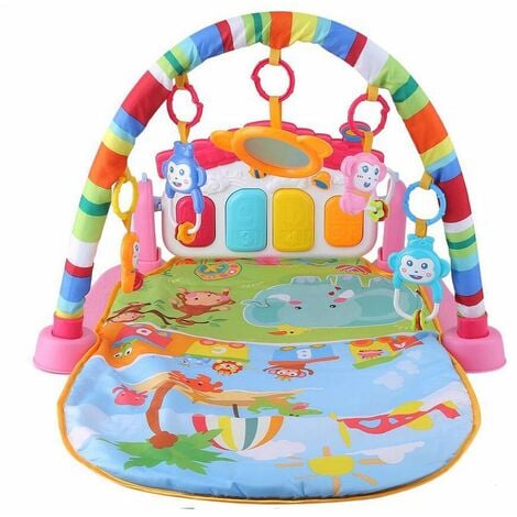 Fixkit Tapis De Jeu Pour Bebe Tapis D Eveil Enfant 0 180 1cm Tapis Pliable En Mousse Xpe Antiderapant Impermeable Appliquer A Double Face Avec Echelle Motif De Girafe