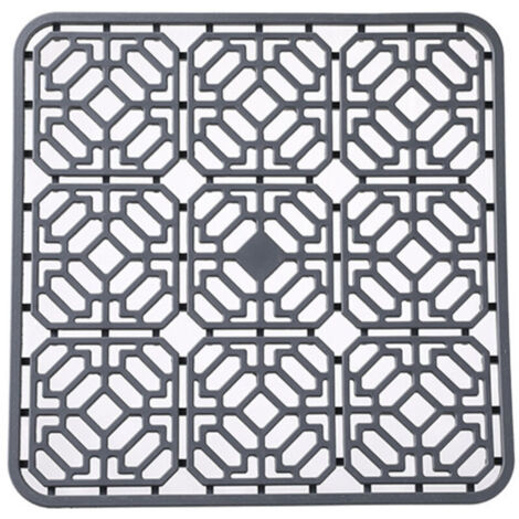 Tapis d'évier en silicone Tapis d'évier : tapis d'égouttement pour évier 30 x 30 cm Tapis d'égouttement Vaisselle Tapis rectangulaire Tapis d'évier de cuisine, pour couverts, fruits et légumes