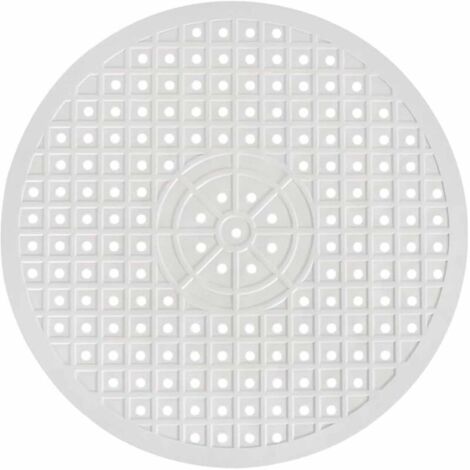 Tapis d'évier rond, 30,6 cm, tapis de nettoyage d'eau antidérapant en caoutchouc souple, protecteur de comptoir, protecteur d'évier pliable pour éviter les rayures sur l'évier (rond, blanc).