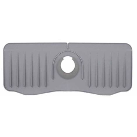 Tapis d'évier, tapis de bonde, tapis de robinet, tapis de robinet en silicone, tapis anti-gouttes en silicone pour robinet d'évier de cuisine et de salle de bain