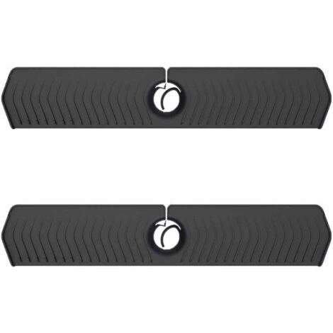 Tapis d'évier universel, protection pour plan de travail, tapis d'évacuation pour évier de cuisine, tapis d'évacuation pour égouttoir de buanderie, noir