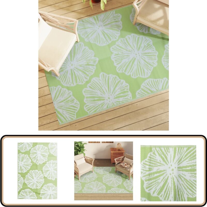 Vidaxl - Tapis d'extérieur arakil vert 140 x 200 cm pp - Tapis D'extérieur - Tapis De Jardin - Tapis Vert - Tapis Rectangulaire - Décoration Extérieur