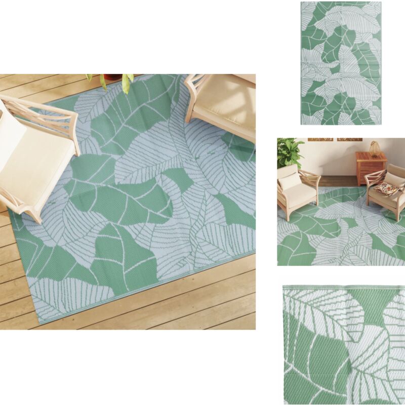 Vidaxl - Tapis d'extérieur arakil vert 190 x 290 cm pp - Tapis Exterieur - Tapis De Jardin - Tapis Design - Tapis Reversible - Tapis Durable