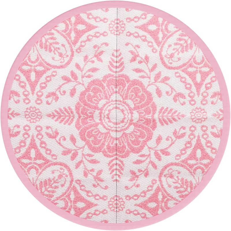 Vidaxl - Tapis d'extérieur arakil rose Ø120 cm pp