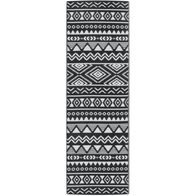Vidaxl - Tapis d'extérieur noir 80x250 cm pp