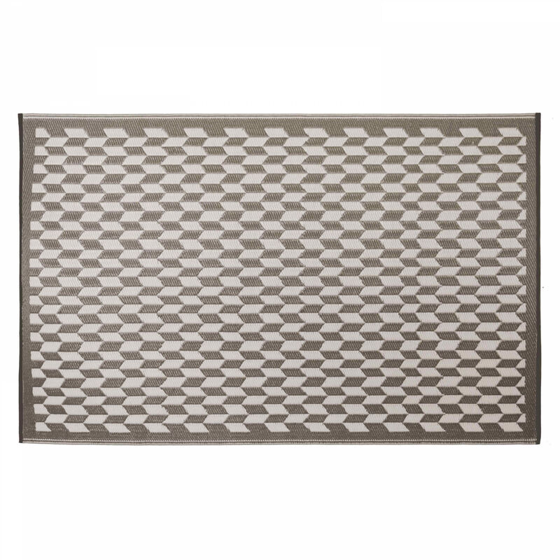 Tapis d'extérieur synthétique - Gris