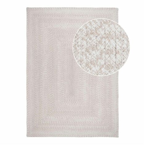 Tapis d'extérieur en plastique recyclé - teinte sable MENDOZA