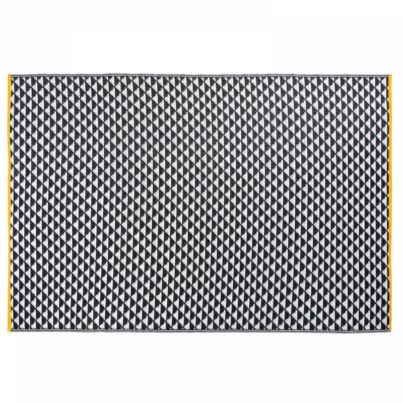 Oviala - Tapis d'extérieur polypropylène noir 230x160 cm - Noir