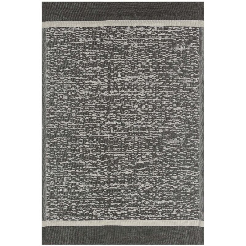Beliani - Tapis Extérieur et Intérieur Polyvalent Noir et Blanc en Polypropylène pour Salon ou Terrasse Scandinave Boho et Minimaliste 120 x 180 cm