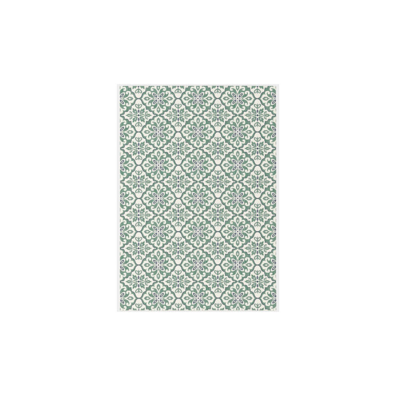 Décoweb - Tapis d'extérieur et intérieur - Madeleine - Vert céladon - 80 x 150 cm
