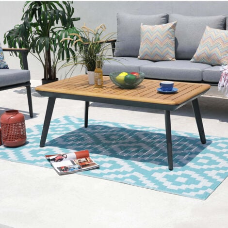 tapis d'extérieur/intérieur réversible 180x120cm - kenya120cm - red deco