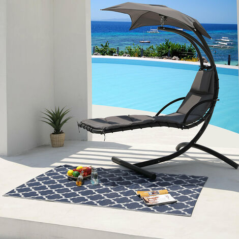 Tapis d'extérieur / intérieur réversible FÈS 180 x 90 cm