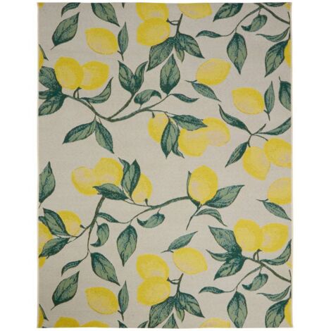 Tapis d'extérieur Kepa 300x200cm motif citrons - Atmosphera créateur d'intérieur