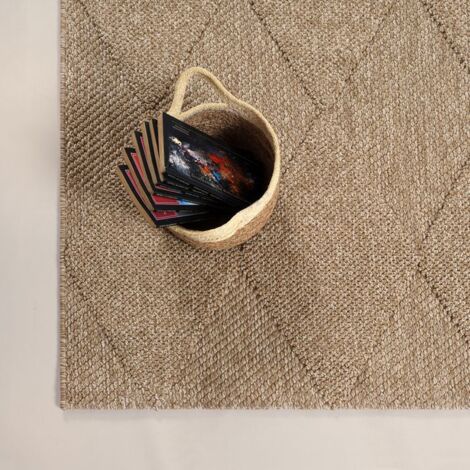 Tapis d'extérieur Mistra — Tapis d'extérieur robuste et durable, au design moderne, résistant aux intempéries et aux UV, style jute - 200 x 280 cm